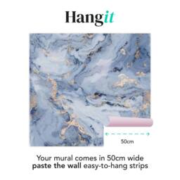 Superfresco Easy Gilded Stone Navy Gold Print To Order 3m x 2.8m Mural - thumbnail 3