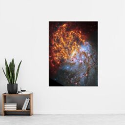 "Artery8 NASA Hubble James Webb Telescope Spiral Galaxy NGC 1087 Wall Art Print - Size: W18"" x H24""" - thumbnail 2