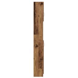 Berkfield Home Bathroom Cabinet Old Wood 32x25.5x190 cm Engineered Wood in Brown - thumbnail 5