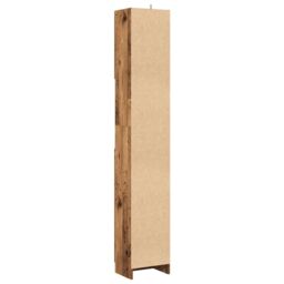 Berkfield Home Bathroom Cabinet Old Wood 32x25.5x190 cm Engineered Wood in Brown - thumbnail 6