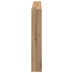 Berkfield Home Headboard Cabinet with LED Artisan Oak 180x17x102 cm in Brown - Size: 180 x 17 x 102 cm - thumbnail 8