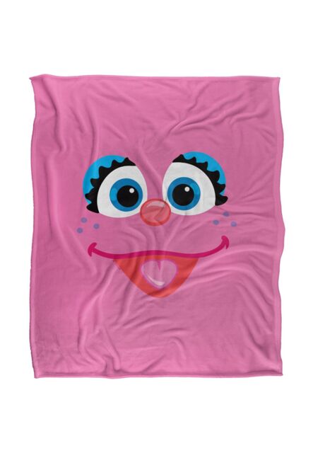 Sesame Street Abby Face Silky Touch Super Soft Throw Blanket 152 X 127 cm in White - image 1