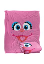 Sesame Street Abby Face Silky Touch Super Soft Throw Blanket 152 X 127 cm in White - thumbnail 2