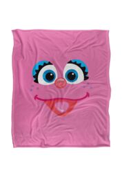 Sesame Street Abby Face Silky Touch Super Soft Throw Blanket 152 X 127 cm in White - thumbnail 1