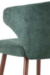 Living and Home Set of 2 Upholstered Dining Chairs in Green - thumbnail 6