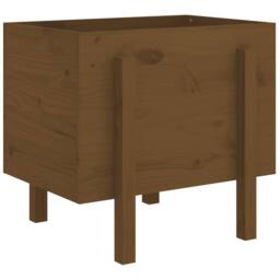 Berkfield Home Beautiful Garden Planter Honey Brown 62x50x57 cm Solid Wood Pine - Size: 62 x 50 x 57 cm - thumbnail 3