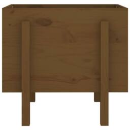 Berkfield Home Beautiful Garden Planter Honey Brown 62x50x57 cm Solid Wood Pine - Size: 62 x 50 x 57 cm - thumbnail 4