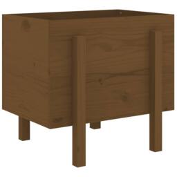 Berkfield Home Beautiful Garden Planter Honey Brown 62x50x57 cm Solid Wood Pine - Size: 62 x 50 x 57 cm - thumbnail 6