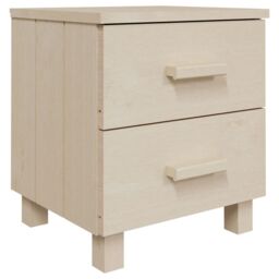 Berkfield Home Bedside Cabinets HAMAR 2 pcs Honey Brown 40x35x44.5cm Solid Wood - Size: 40x35x44.5 cm - thumbnail 3