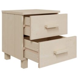 Berkfield Home Bedside Cabinets HAMAR 2 pcs Honey Brown 40x35x44.5cm Solid Wood - Size: 40x35x44.5 cm - thumbnail 6