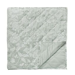 Sanderson 'Pyramus' Cotton Quilted Throw in Aqua