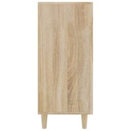 Berkfield Home Sideboard Sonoma Oak 90x34x80 cm Engineered Wood in Light Tan - Size: 90 x 34 x 80 cm - thumbnail 5