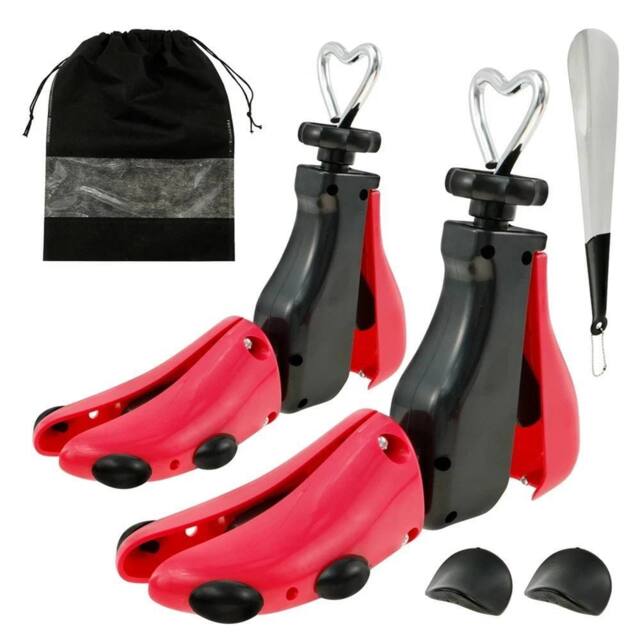 VOGREX Red Adjustable Shoe Boot Stretcher for Wide Feet Men Women（EUR 35-42） - image 1