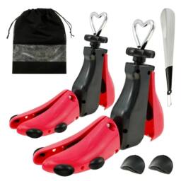 VOGREX Red Adjustable Shoe Boot Stretcher for Wide Feet Men Women（EUR 35-42） - thumbnail 1