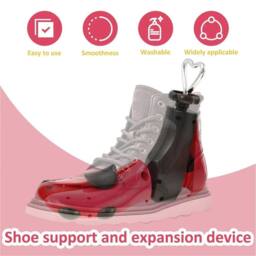 VOGREX Red Adjustable Shoe Boot Stretcher for Wide Feet Men Women（EUR 35-42） - thumbnail 4