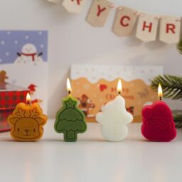 Smartbies 4 Pieces Christmas Candles Set Christmas Gift Set - Size: 1 Pack - thumbnail 3