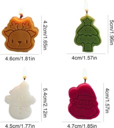 Smartbies 4 Pieces Christmas Candles Set Christmas Gift Set - Size: 1 Pack - thumbnail 9
