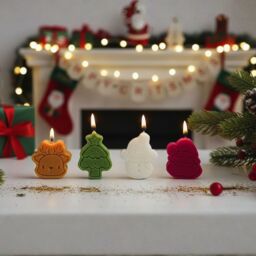 Smartbies 4 Pieces Christmas Candles Set Christmas Gift Set - Size: 1 Pack