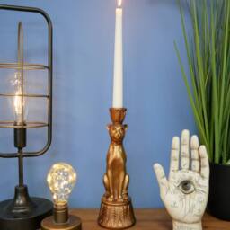 Gifts Direct 2 U Metallic Copper Leopard Candle Holder - thumbnail 3