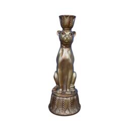Gifts Direct 2 U Metallic Copper Leopard Candle Holder