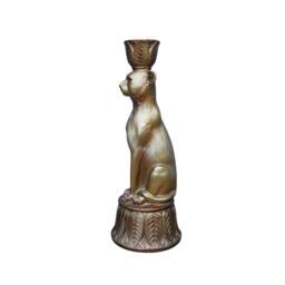 Gifts Direct 2 U Metallic Copper Leopard Candle Holder - thumbnail 2