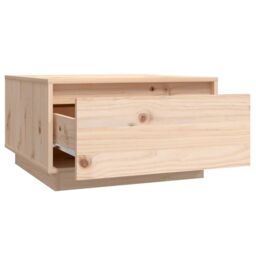 Berkfield Home Coffee Table 55x56x32 cm Solid Wood Pine in Brown - Size: 55 x 56 x 32 cm - thumbnail 4