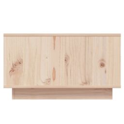 Berkfield Home Coffee Table 55x56x32 cm Solid Wood Pine in Brown - Size: 55 x 56 x 32 cm - thumbnail 5