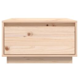 Berkfield Home Coffee Table 55x56x32 cm Solid Wood Pine in Brown - Size: 55 x 56 x 32 cm - thumbnail 3