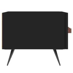 Berkfield Home TV Cabinet Black 150x36x30 cm Engineered Wood - Size: 150 x 36 x 30 cm - thumbnail 7