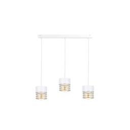 Netlighting Royal Bar Pendant Ceiling Light White Gold 60cm 3x E27