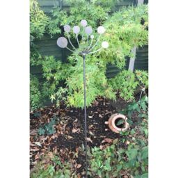 Poppyforge Cow Parsley Stake 4Ft (Pack of 3) - Steel - W20.3 x H144.8 cm - BM/RtR in Black