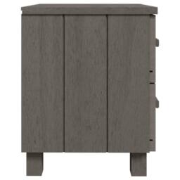 Berkfield Home Decorative Bedside Cabinets HAMAR 2 pcs Light Grey 40x35x44.5cm S - Size: 40x35x44.5 cm - thumbnail 5
