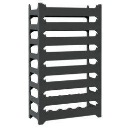 Berkfield Home Wine Rack for 48 Bottles PP Stackable in Black - thumbnail 5