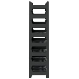 Berkfield Home Wine Rack for 48 Bottles PP Stackable in Black - thumbnail 4