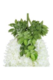 Living and Home 12 Pcs Hanging Artificial Wisteria Vine for Wedding Decoration in White - thumbnail 5