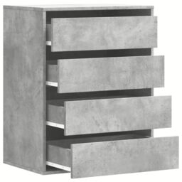 Berkfield Home Corner Chest of Drawers Concrete Grey 60x41x76 cm Engineered Wood - Size: 60 x 41 x 76 cm - thumbnail 5