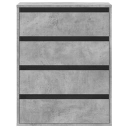 Berkfield Home Corner Chest of Drawers Concrete Grey 60x41x76 cm Engineered Wood - Size: 60 x 41 x 76 cm - thumbnail 4