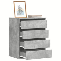 Berkfield Home Corner Chest of Drawers Concrete Grey 60x41x76 cm Engineered Wood - Size: 60 x 41 x 76 cm - thumbnail 1