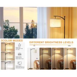SPETLEK Black LED Floor Lamp for Living Room with Remote - thumbnail 5