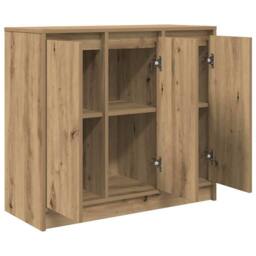Berkfield Home Sideboard Artisan Oak 85x34x76 cm Engineered Wood in Brown - Size: 85 x 34 x 76 cm - thumbnail 5