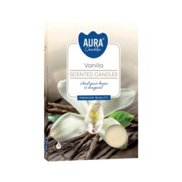 KDMD Set of 6 Scented Tealights - Vanilla in White - thumbnail 1