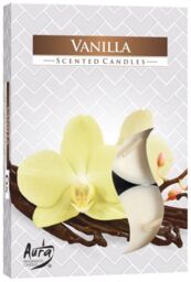 KDMD Set of 6 Scented Tealights - Vanilla in White - thumbnail 2