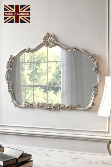 Yearn Mirrors Traditional Decorative Landscape mirror Silver 123(w)x82cm(h)
