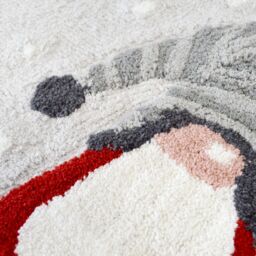 Allure Bath Fashions Gonk Christmas Bath Mat - Non-Slip, Supersoft Festive Rug in Grey - thumbnail 3