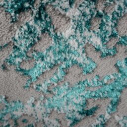 Kukoon Aqua Green Beige Contemporary Abstract Soft Pile Living Room Area Rug - Size: 80 cm x 150 cm - thumbnail 8