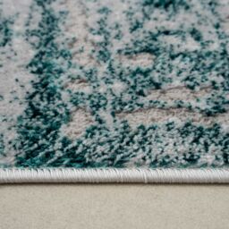 Kukoon Aqua Green Beige Contemporary Abstract Soft Pile Living Room Area Rug - Size: 80 cm x 150 cm - thumbnail 7