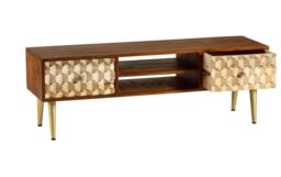 IH Design Koda Retro Large Plasma TV Unit in Brown - thumbnail 3