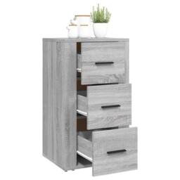 Berkfield Home Sideboard Grey Sonoma 40x33x70 cm Engineered Wood - Size: 40 x 33 x 70 cm - thumbnail 4