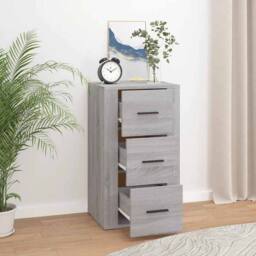 Berkfield Home Sideboard Grey Sonoma 40x33x70 cm Engineered Wood - Size: 40 x 33 x 70 cm