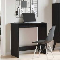 Berkfield Home Desk Black 80x40x75 cm Engineered Wood - Size: 80 x 40 x 75 cm - thumbnail 3